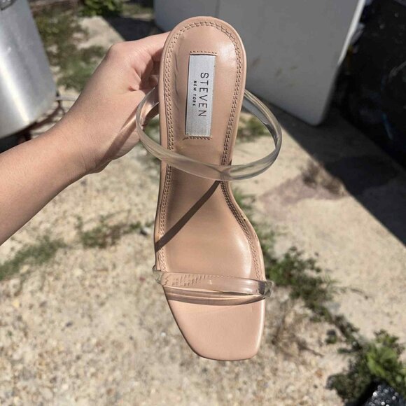 Jersey Blush Multi High Heel Sandals by Steven, Steve madden sz7 - Picture 4 of 8